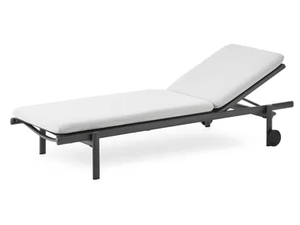UP - Recliner extruded aluminium sun lounger with castors - Armchair by EXPORMIM
