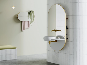 ARCO - Livingtec® console sink with mirror - Washbasin cabinet by Ex.t