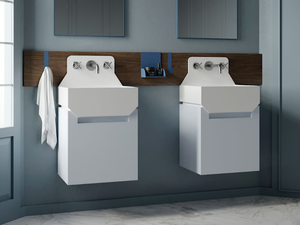 FRIEZE ONE CABINET - Wall-mounted vanity unit - Washbasin cabinet by Ex.t