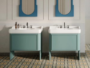 NOSTALGIA - Floor-standing MDF vanity unit with drawers - Washbasin cabinet by Ex.t