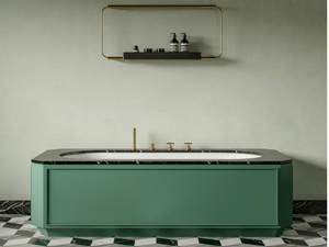 NOSTALGIA - Rectangular bathtub with marine plywood shell - Bathtub by Ex.t
