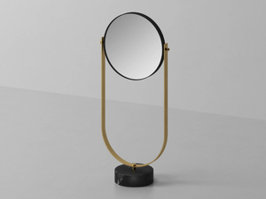 NOUVEAU - Tilting table-top round mirror - Accessories by Ex.t