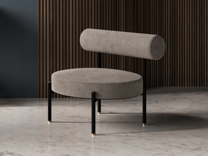 REST LOUNGE CHAIR - Upholstered velvet easy chair - Armchair by Ex.t
