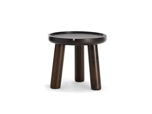 BELLAGIO - Round low mahogany coffee table - Side table by Exteta