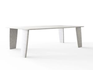 BISCUIT - Rectangular marble garden table - Table by Exteta