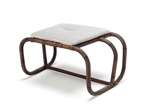 JUNGLE - Rectangular juncus garden footstool - Pouf by Exteta