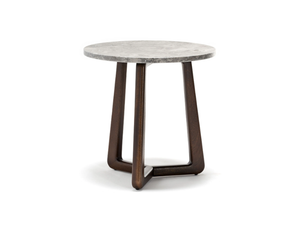SUNSET - Round Bardiglio marble coffee table - Side table by Exteta