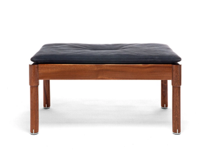 VIESTE - Rectangular leather garden footstool - Pouf by Exteta