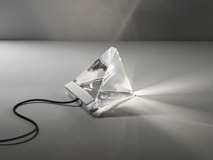 TRIPLA - LED crystal table lamp - Table lamp by Fabbian