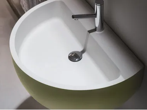 BOWL - Wall-mounted Ceramilux® washbasin - Washbasin by FALPER