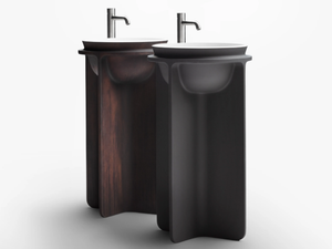 CONTROSTAMPO - Freestanding Cristalplant® washbasin - Washbasin by FALPER