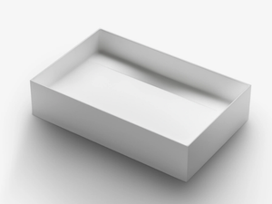 FONTANA WF1 - Countertop rectangular Cristalplant® washbasin - Washbasin by FALPER