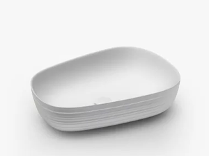 HANDMADE D5N - Countertop oval Ceramilux® washbasin - Washbasin by FALPER
