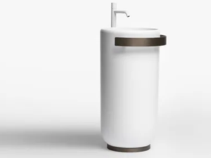 HOMEY - Freestanding round Cristalplant® washbasin - Washbasin by FALPER