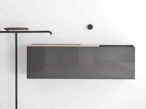 MA - Wall-mounted solid wood and Cristalplant® vanity unit - Washbasin cabinet by FALPER