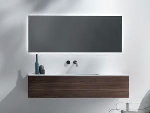 PURE - Wall-mounted vanity unit with drawers - Washbasin cabinet by FALPER