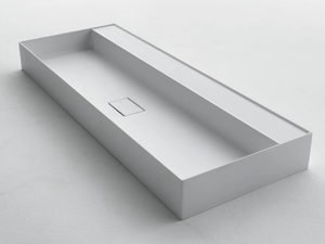 QUATTRO.ZERO – D7H - Rectangular Ceramilux® washbasin - Washbasin by FALPER