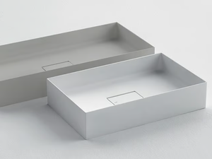 QUATTRO.ZERO – D8J - Rectangular Ceramilux® washbasin - Washbasin by FALPER