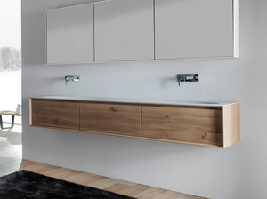 SHAPE EVO - Double wall-mounted vanity unit with drawers - Washbasin cabinet by FALPER
