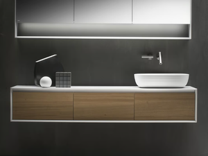 SHAPE EVO - Single wall-mounted vanity unit with drawers - Washbasin cabinet by FALPER