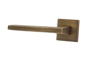 PRISMA - Brass door handle on rose - Finishes accessories by Fama International