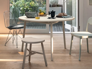 HUG - Round metal table - Table by Fantin