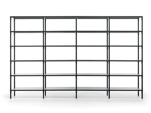 UNO - Open double-sided metal shelving unit - Cabinet by Fantin