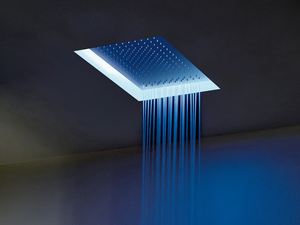 ACQUAFIT 93 K021 - Built-in rectangular 2-spray stainless steel overhead shower - Shower by Fantini Rubinetti
