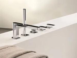 MARE - 5 hole bathtub set with hand shower - Tap by Fantini Rubinetti