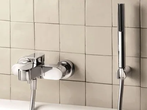 MARE - Wall-mounted bathtub mixer with hand shower - Tap by Fantini Rubinetti