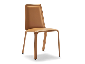 ANDE - Tanned leather chair - Chair by Fasem