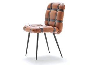 AVION - Upholstered leather chair - Chair by Fasem