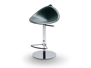 FIORILE - High tanned leather stool with gas lift - Stool by Fasem
