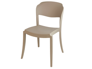 GREEN - STRASS - Stackable polypropylene chair open back - Chair by Fasem