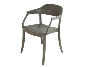 GREEN - STRASS - Stackable polypropylene chair with armrests - Chair by Fasem