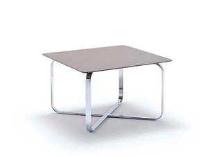 MEZZÉ - Low square steel coffee table - Coffee table by Fasem