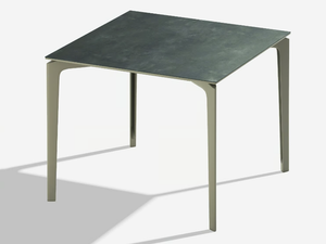 ALLSIZE - Square porcelain stoneware garden table - Table by FAST