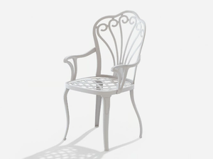 ARMONIA - Aluminium garden chair with armrests - Chair by FAST
