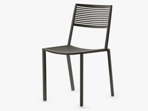 EASY - Stackable aluminium chair - Chair by FAST
