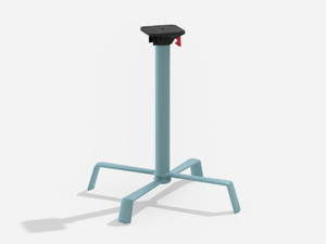 ELICA - Folding aluminium table base with 4-spoke base - Table by FAST