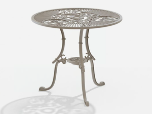 NARCISI - Round aluminium garden table - Table by FAST