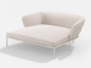 RIA SOFT - Daybed in painted aluminium with removable cushions and covers - Accessories by FAST