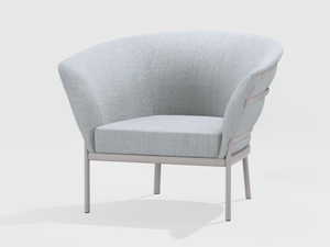 RIA SOFT - Upholstered fabric garden armchair with armrests - Armchair by FAST