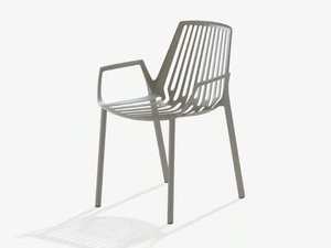 RION - Stackable aluminium garden chair with armrests - Chair by FAST