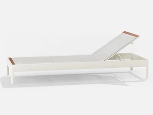 SOLARIS - Sunlounger in painted aluminium and Batyline fabric - Accessories by FAST