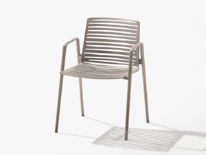 ZEBRA - Aluminium garden chair with armrests - Chair by FAST