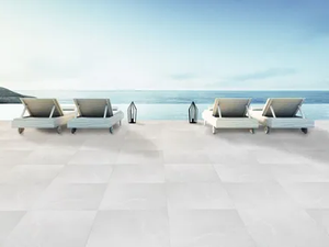 BIANCO CARRARA - Porcelain stoneware flooring with marble effect - Floor tile-stone by FAVARO1
