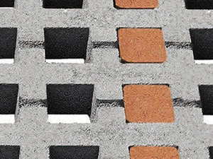 QUADRO - Cement Grass mesh - Finishes accessories by FAVARO1