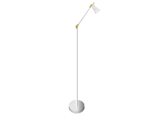 CAPRI - Adjustable brass floor lamp - Floor lamp by FEDE