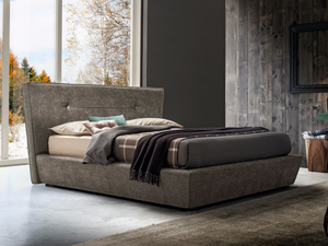 CHRIS - Fabric double bed with upholstered headboard - Bed frame by Felis